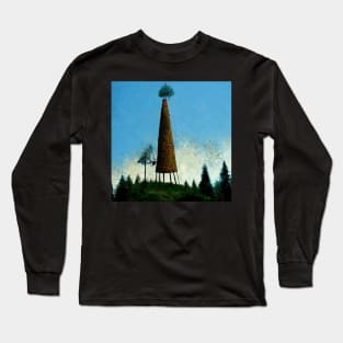 tower tumbling through the trees Long Sleeve T-Shirt